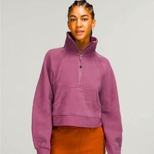 lululemon oversized scuba funnel neck vintage plum